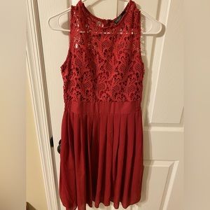 Zanzea high neck lace dress size 4